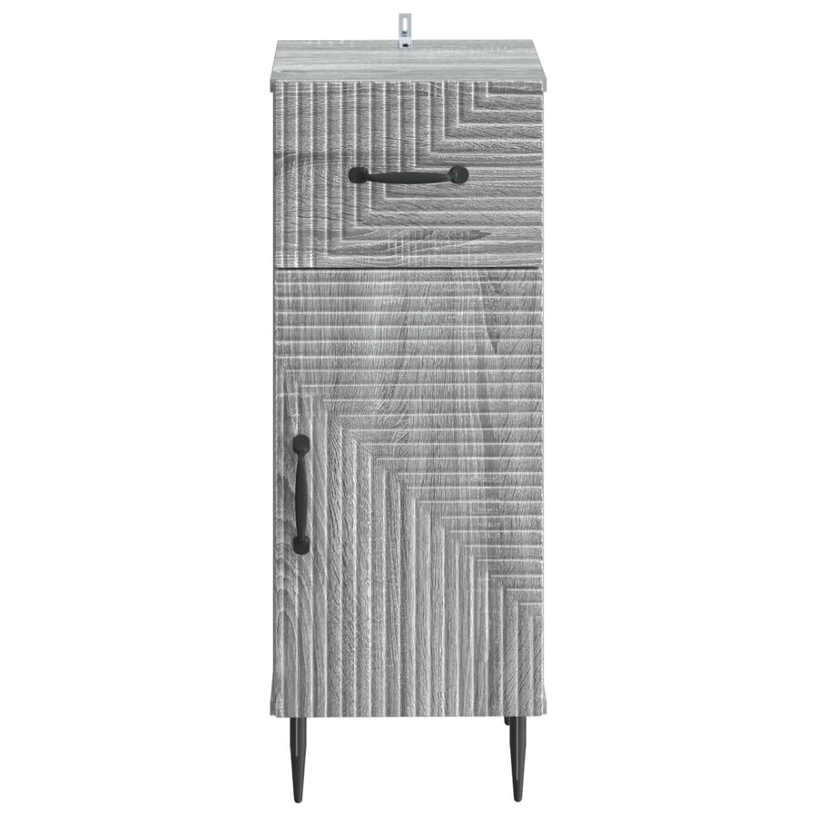 Badkamer Opbergkast HAARLEM Grijs Sonoma 30 x 31 x 80 cm