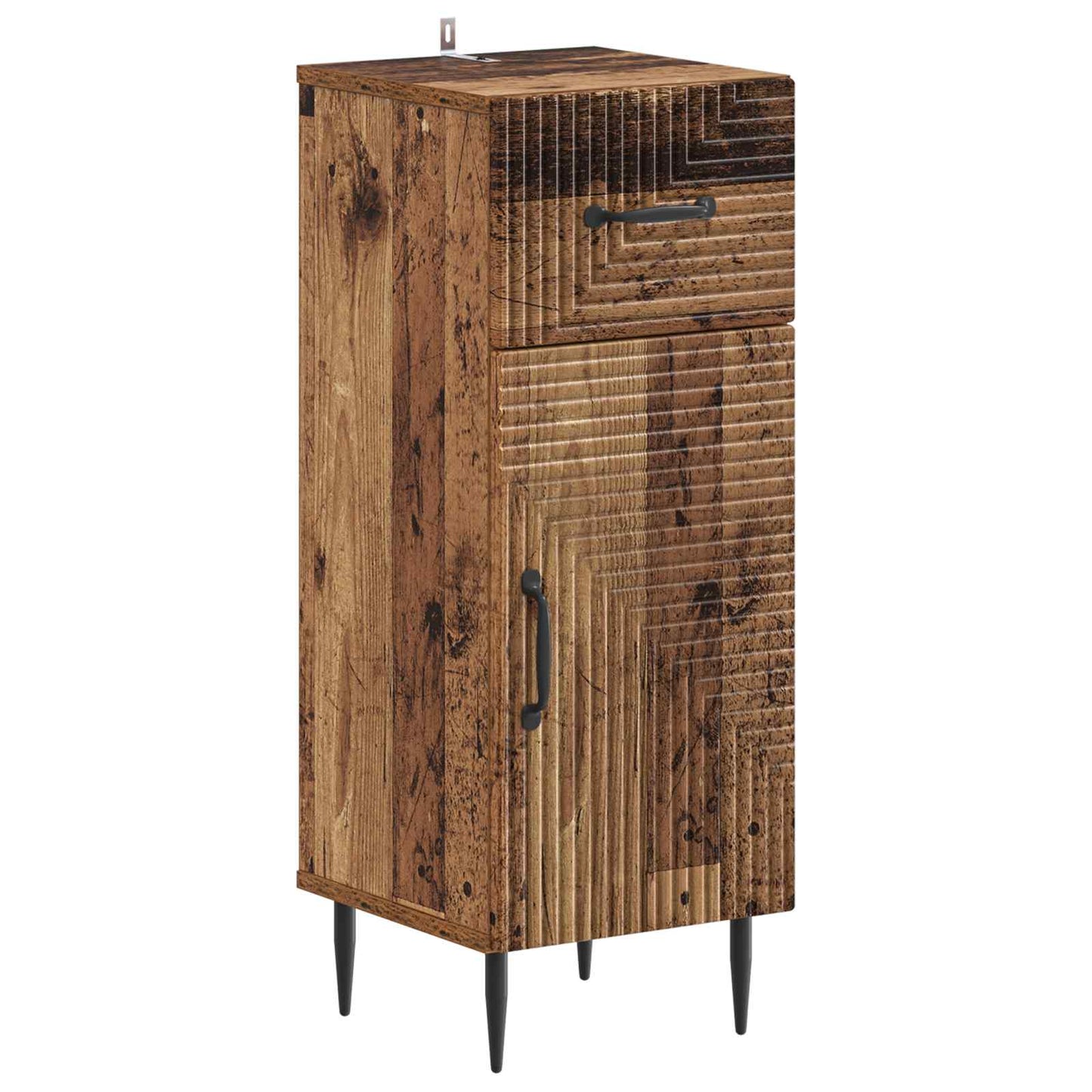 Badkamer Opbergkast HAARLEM Oud hout 30 x 31 x 80 cm