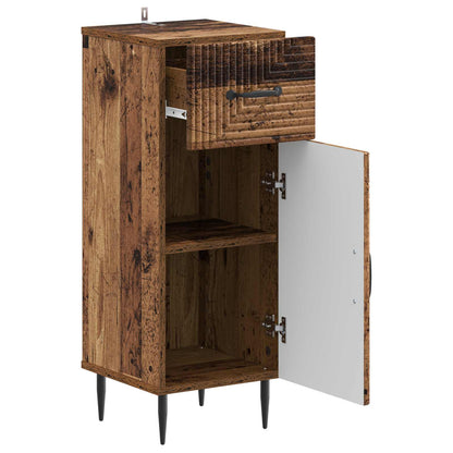 Badkamer Opbergkast HAARLEM Oud hout 30 x 31 x 80 cm