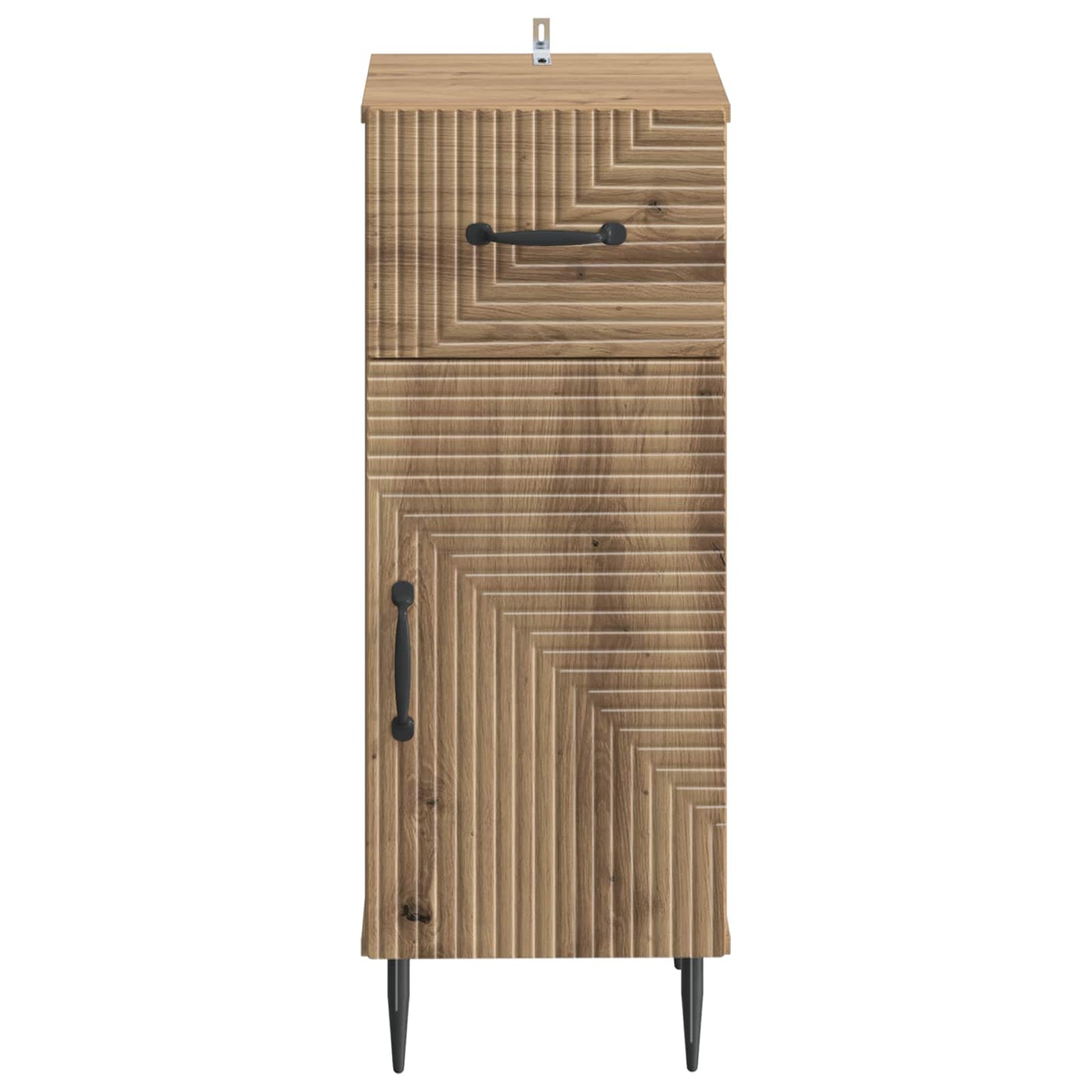 Badkamer Opbergkast HAARLEM Artisanaal eiken 30 x 31 x 80 cm