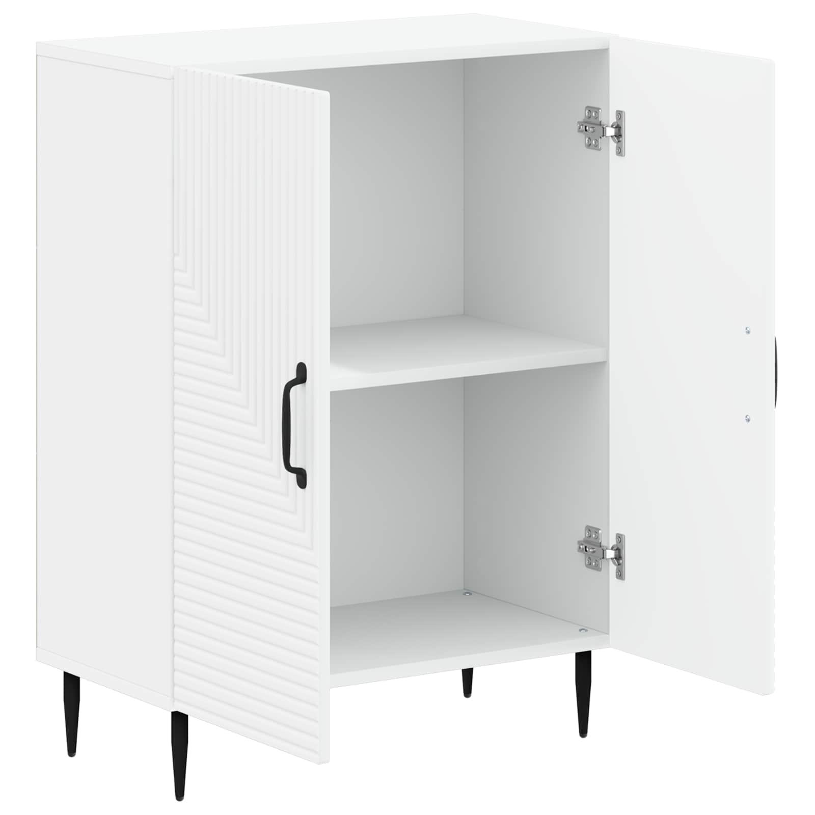 Badkamer Opbergkast HAARLEM Wit 59,5 x 31 x 80 cm Bewerkt hout
