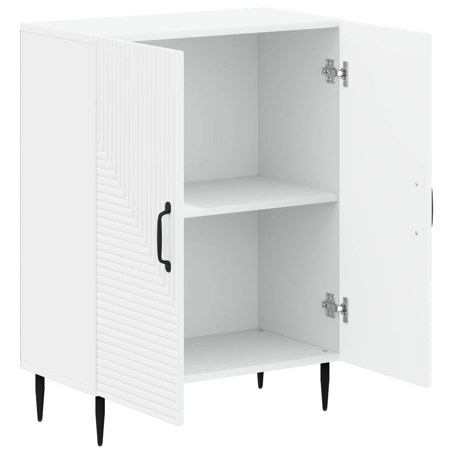 Badkamer Opbergkast HAARLEM Wit 59,5 x 31 x 80 cm Bewerkt hout