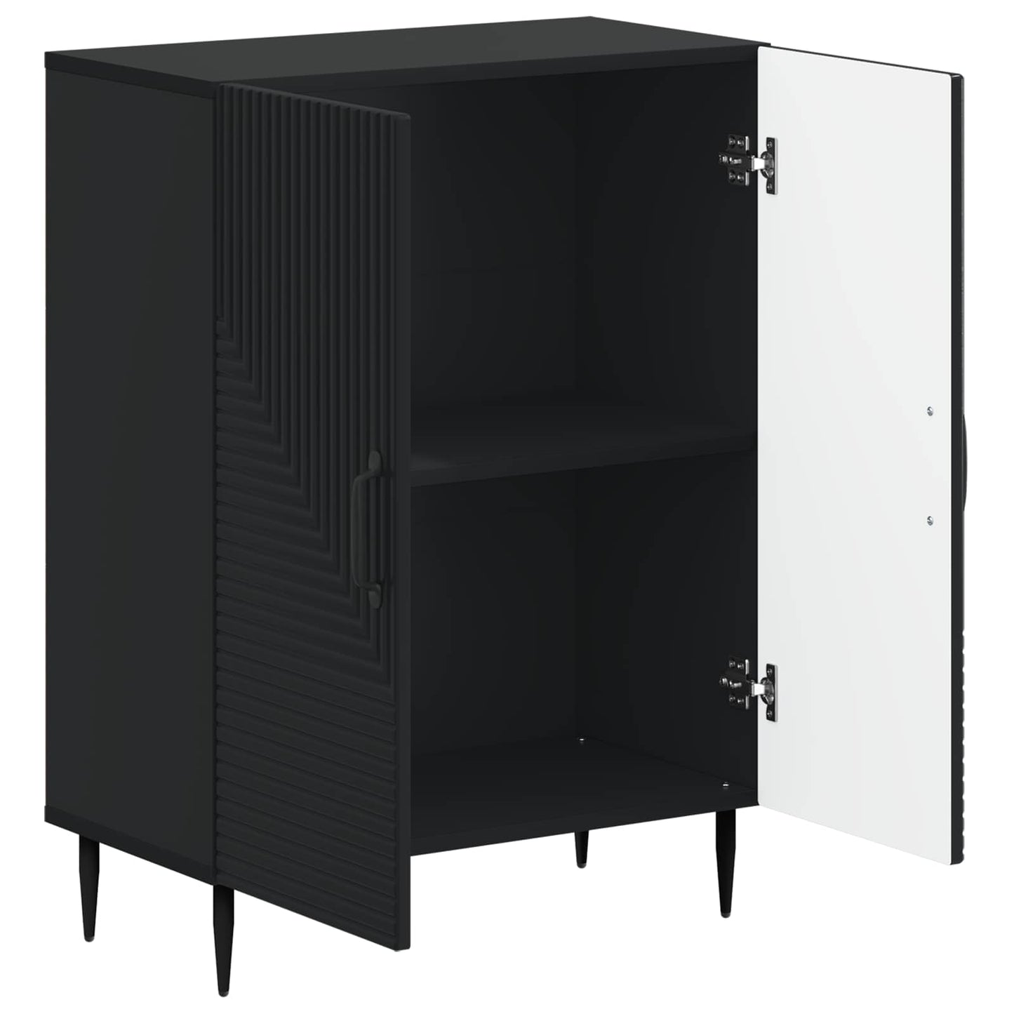 Badkamer Opbergkast HAARLEM Zwart 59,5 x 31 x 80 cm