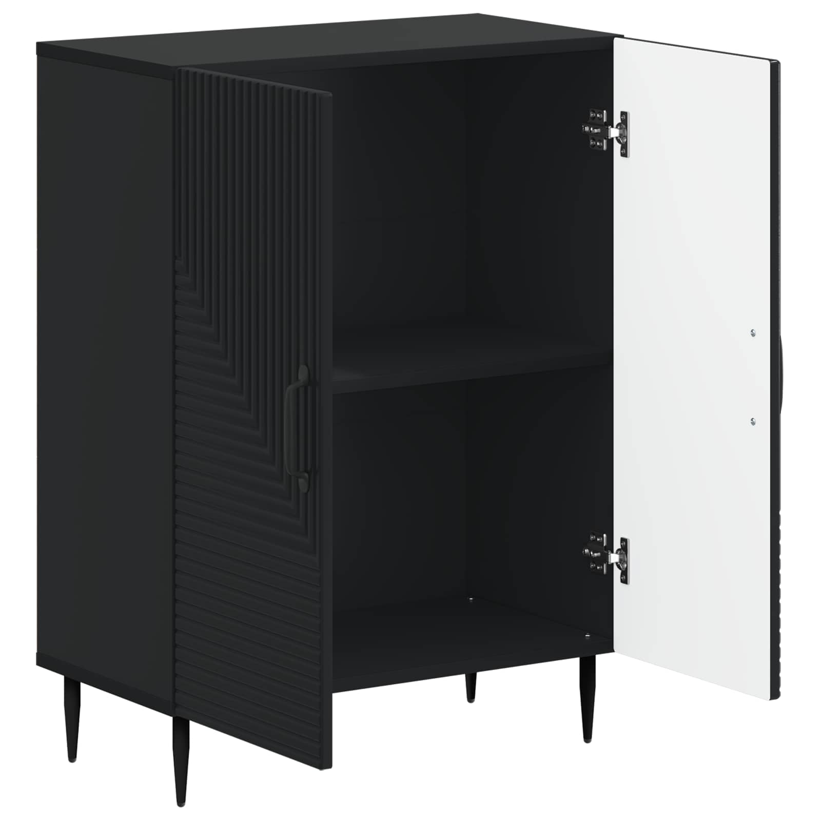 Badkamer Opbergkast HAARLEM Zwart 59,5 x 31 x 80 cm