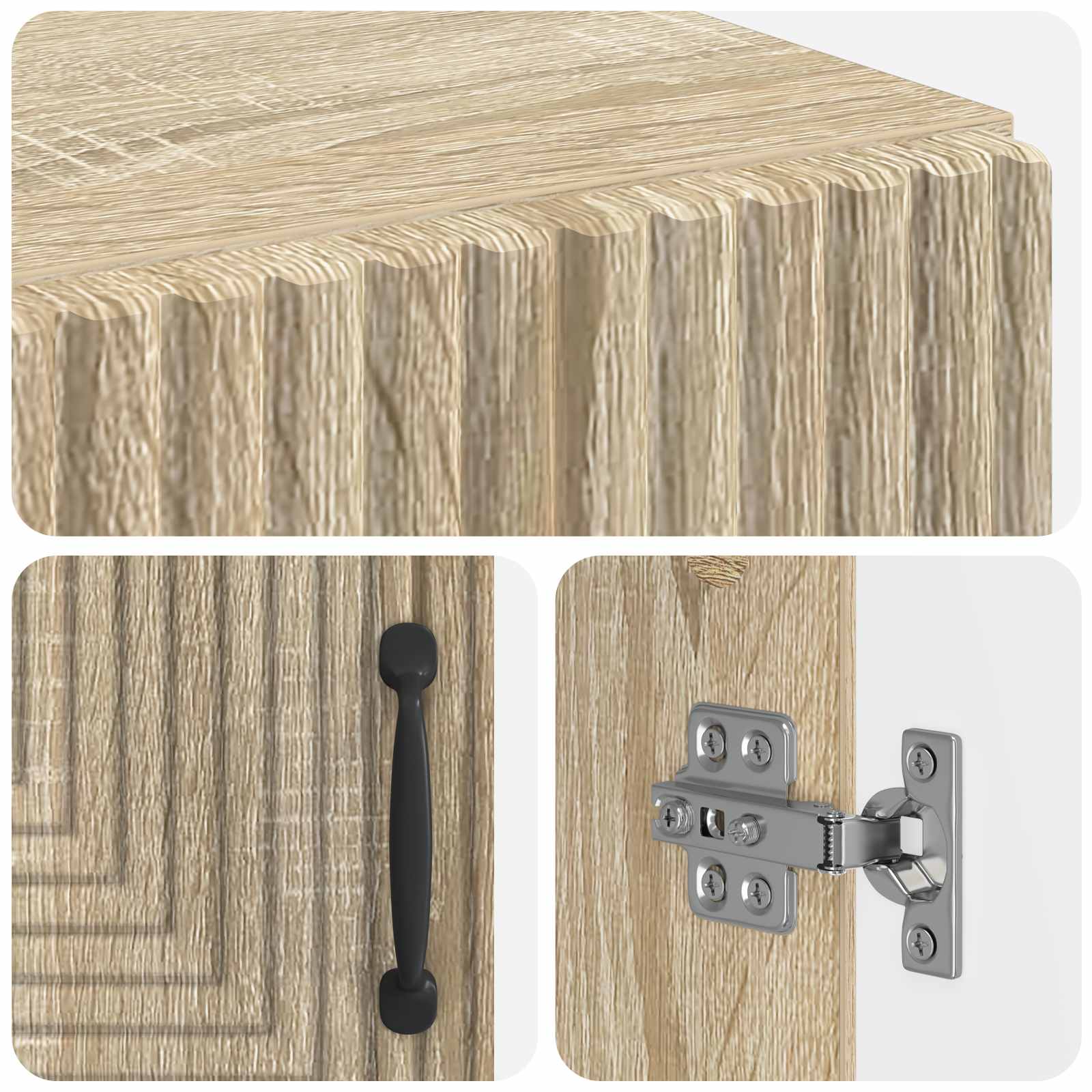 Badkamer Opbergkast HAARLEM Sonoma Eiken 59,5 x 31 x 80 cm