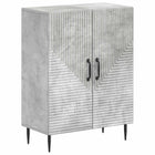 Badkamerkast 59,5x31x80 cm betongrijs bewerkt hout