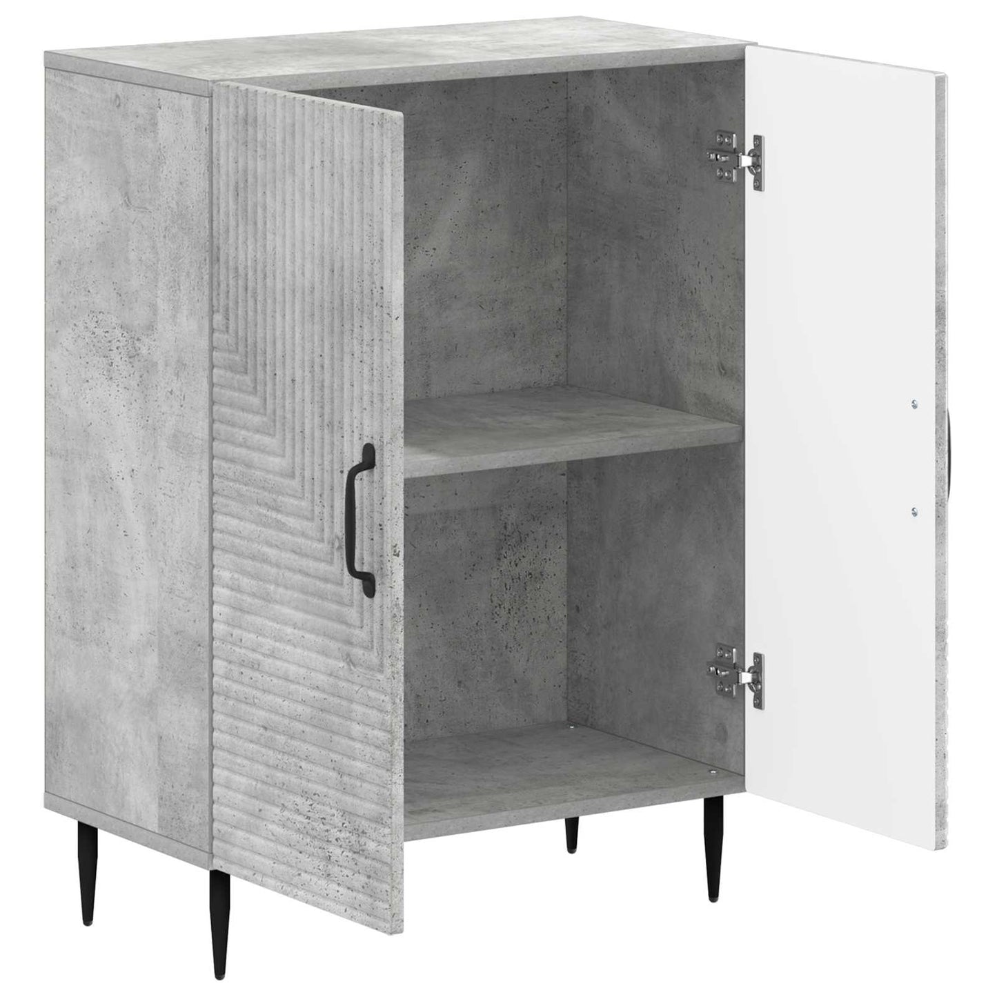 Badkamer Opbergkast HAARLEM Betongrijs 59,5 x 31 x 80 cm