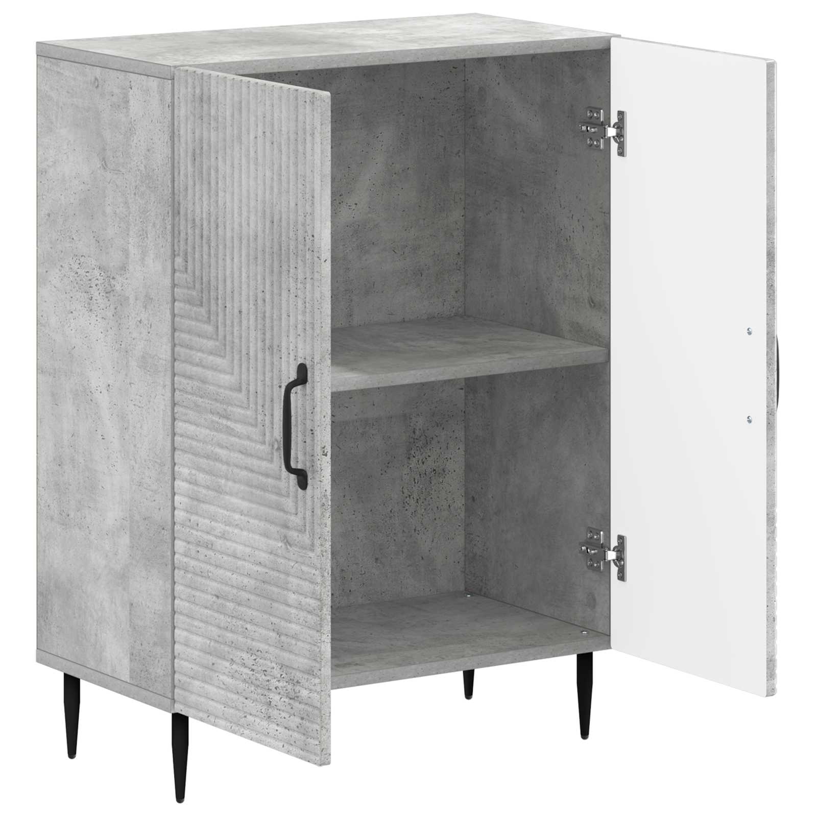 Badkamer Opbergkast HAARLEM Betongrijs 59,5 x 31 x 80 cm