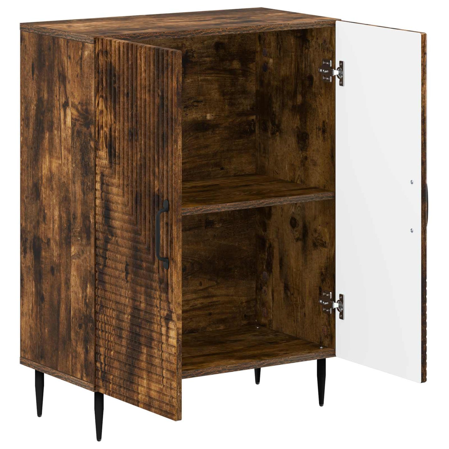 Badkamer Opbergkast HAARLEM Gerookt eiken 59,5 x 31 x 80 cm