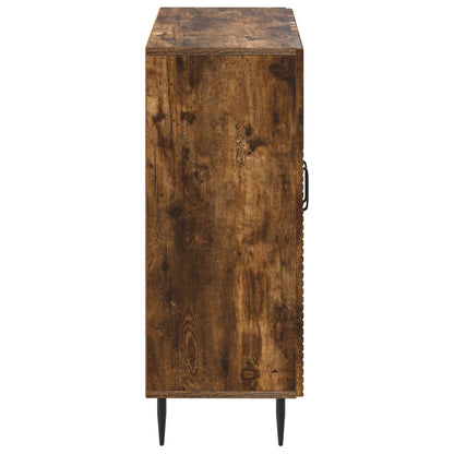 Badkamer Opbergkast HAARLEM Gerookt eiken 59,5 x 31 x 80 cm