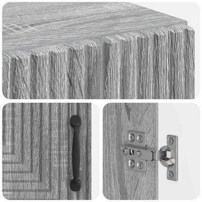 Badkamer Opbergkast HAARLEM Grijs Sonoma 59,5 x 31 x 80 cm