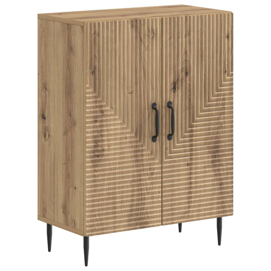 Badkamer Opbergkast HAARLEM Artisanaal eiken 59,5 x 31 x 80 cm