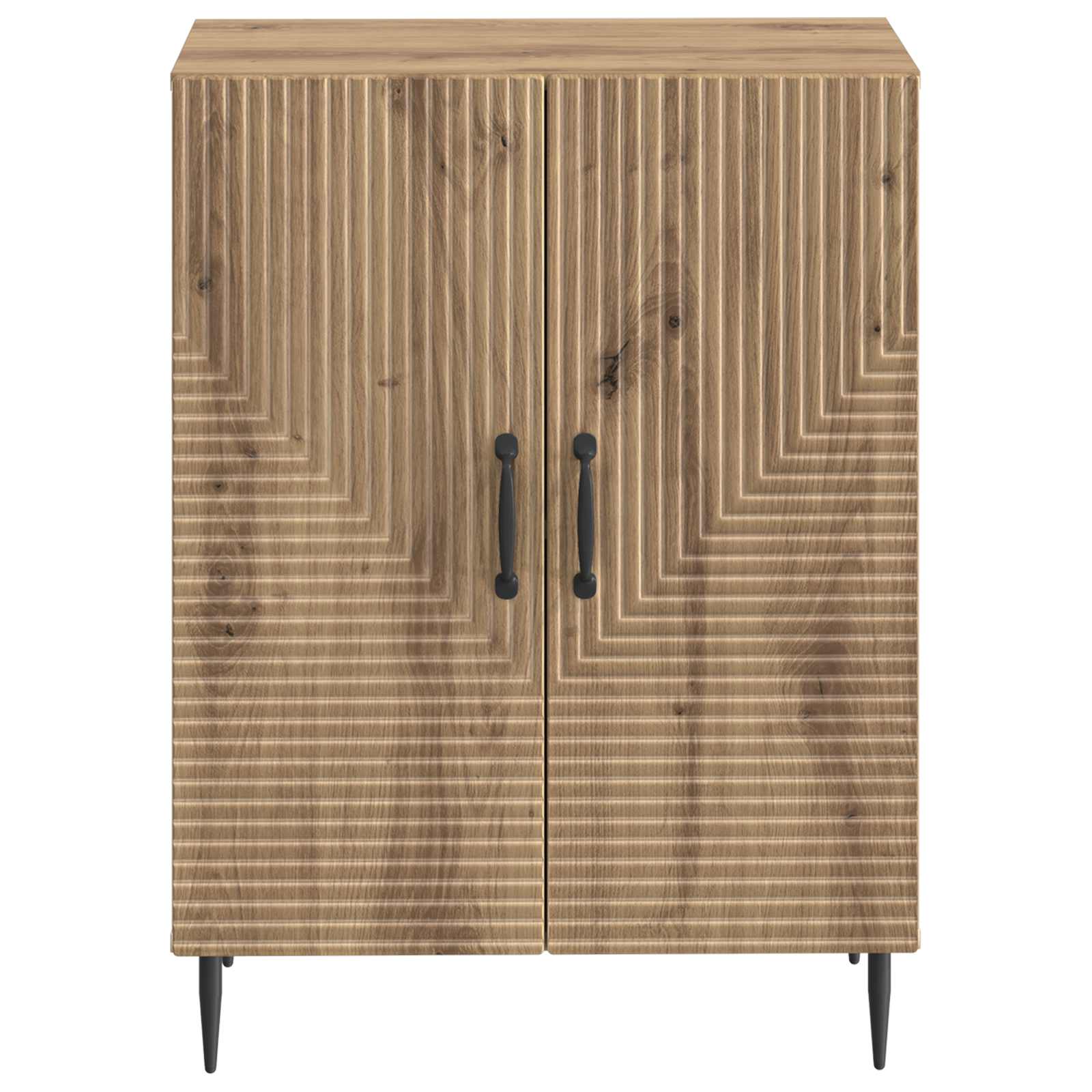 Badkamer Opbergkast HAARLEM Artisanaal eiken 59,5 x 31 x 80 cm
