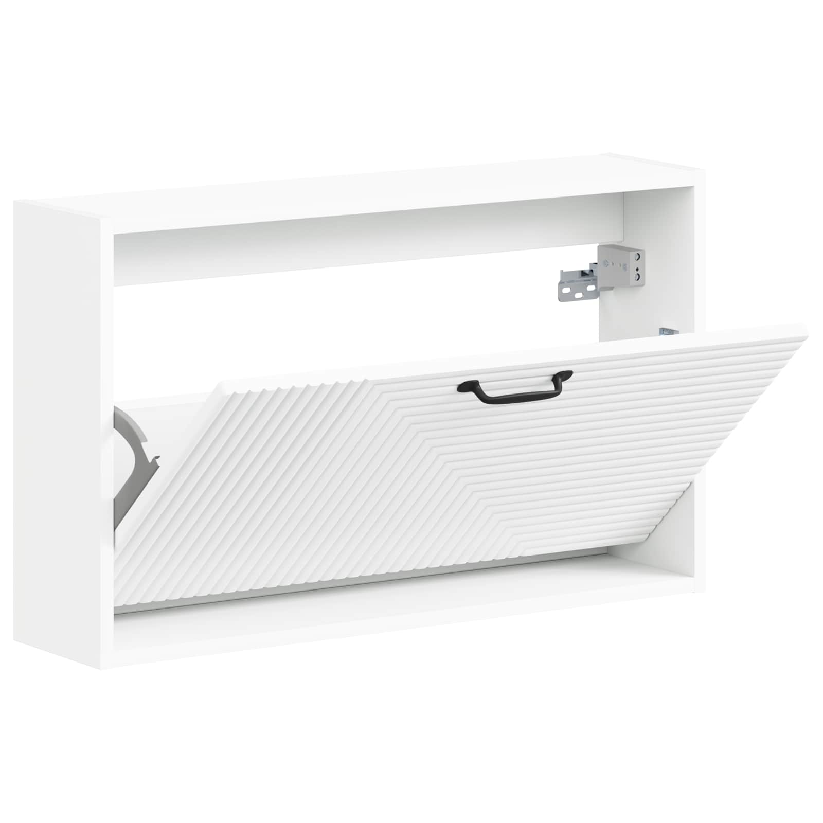Wandgemonteerde Schoenkast HAARLEM 71 x 17 x 43 cm Bewerkt hout