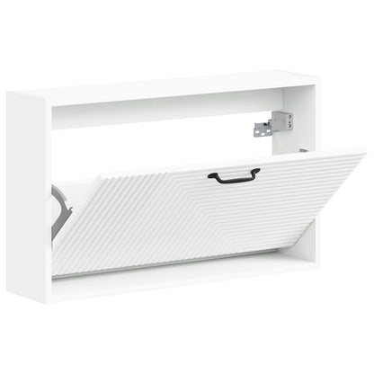 Wandgemonteerde Schoenkast HAARLEM 71 x 17 x 43 cm Bewerkt hout