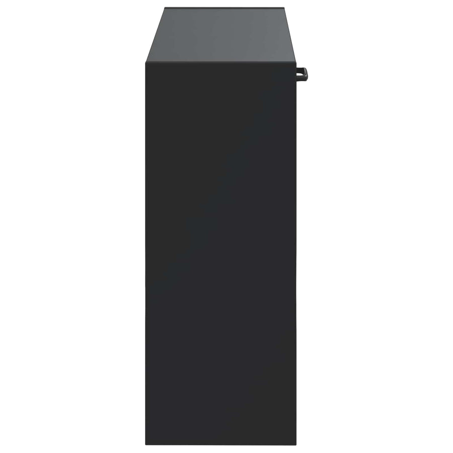 Wandgemonteerde Schoenkast HAARLEM 71 x 17 x 43 cm Bewerkt hout