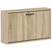 Wandgemonteerde schoenenkast 71x17x43 cm bewerkt hout Sonoma eiken