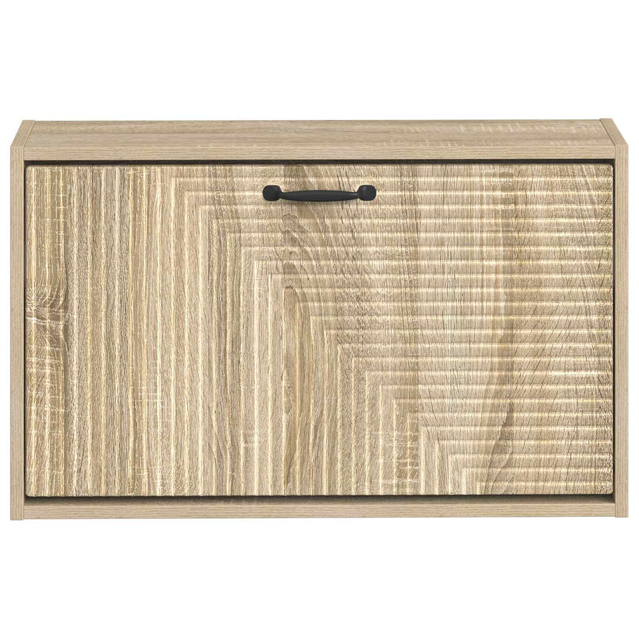 Wandgemonteerde Schoenkast HAARLEM 71 x 17 x 43 cm Bewerkt hout