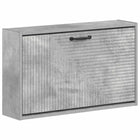 Wandmontage schoenkast 71x17x43 cm bewerkt hout