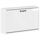 Wandgemonteerde schoenkast 71x17x43 cm bewerkt hout wit