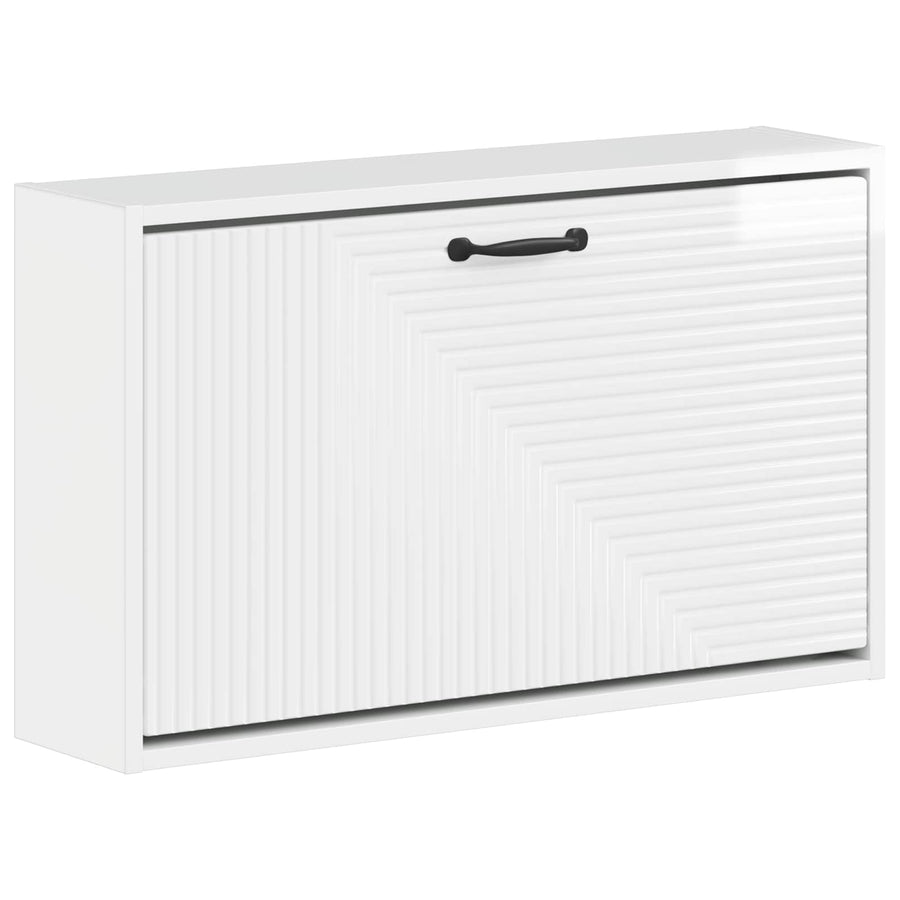 Wandgemonteerde Schoenkast HAARLEM 71 x 17 x 43 cm Bewerkt hout
