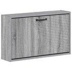 Wandgemonteerde schoenenkast HAARLEM 71x17x43 cm grijs bewerkt hout