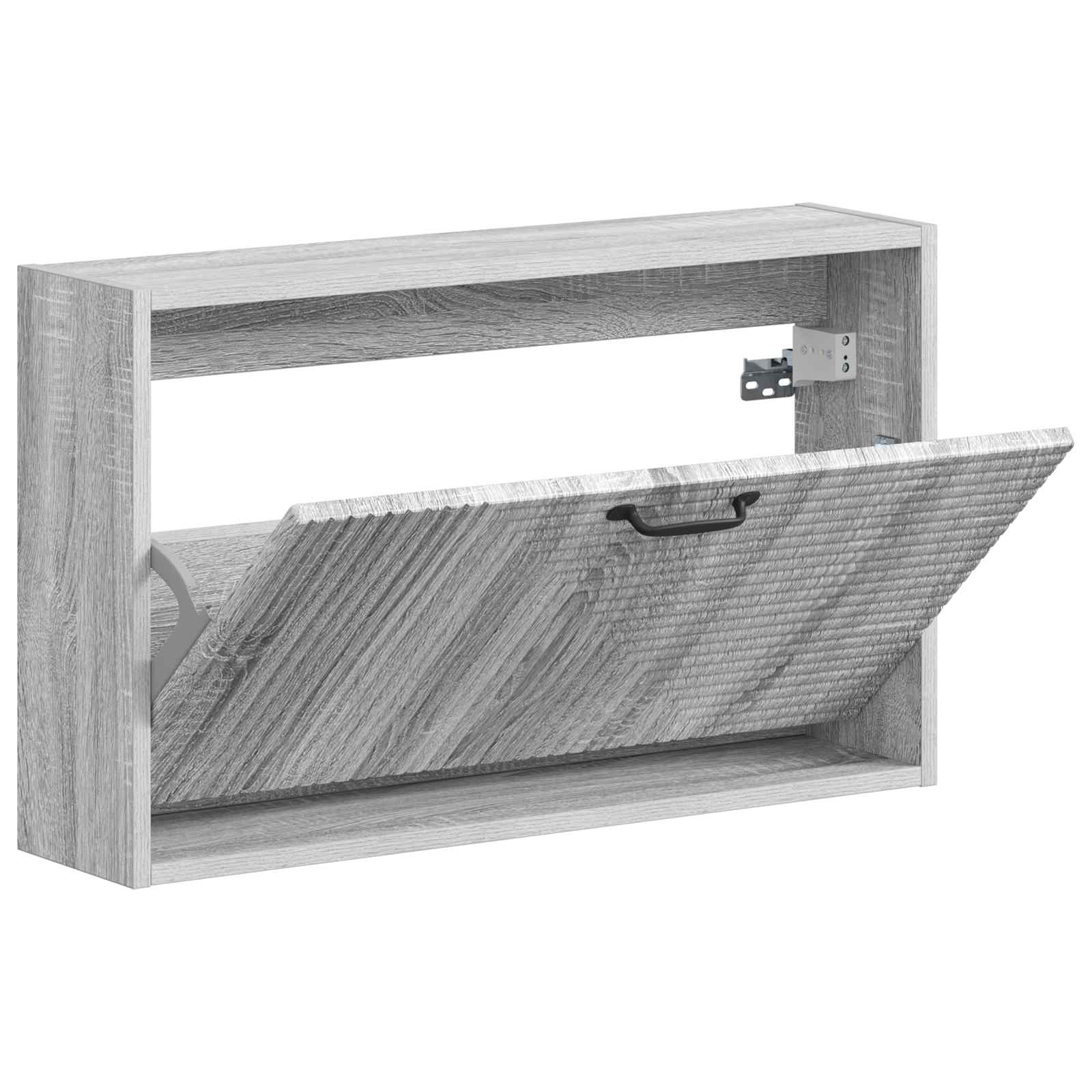 Wandgemonteerde Schoenkast HAARLEM 71 x 17 x 43 cm Bewerkt hout