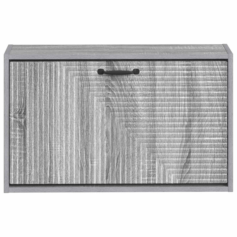 Wandgemonteerde Schoenkast HAARLEM 71 x 17 x 43 cm Bewerkt hout
