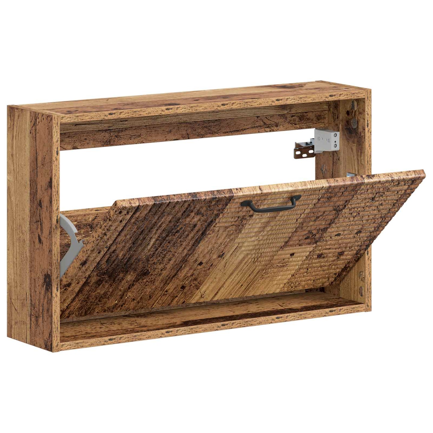 Wandgemonteerde Schoenkast HAARLEM 71 x 17 x 43 cm Bewerkt hout