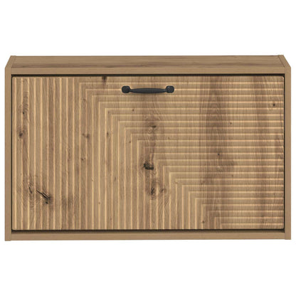 Wandgemonteerde Schoenkast HAARLEM 71 x 17 x 43 cm Bewerkt hout