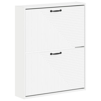 Wandgemonteerde Schoenkast HAARLEM 71 x 17 x 86 cm Bewerkt hout