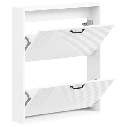 Wandgemonteerde Schoenkast HAARLEM 71 x 17 x 86 cm Bewerkt hout