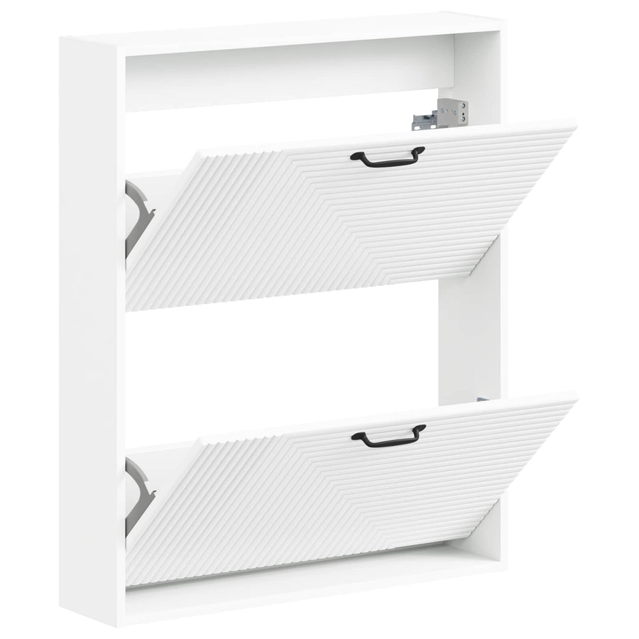 Wandgemonteerde Schoenkast HAARLEM 71 x 17 x 86 cm Bewerkt hout