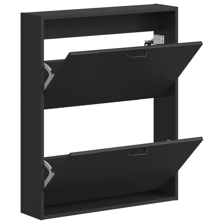 Wandgemonteerde Schoenkast HAARLEM 71 x 17 x 86 cm Bewerkt hout