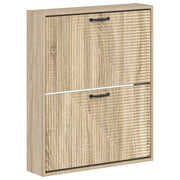 Wandkast schoenen Haarlems 71x17x86 cm bewerkt hout
