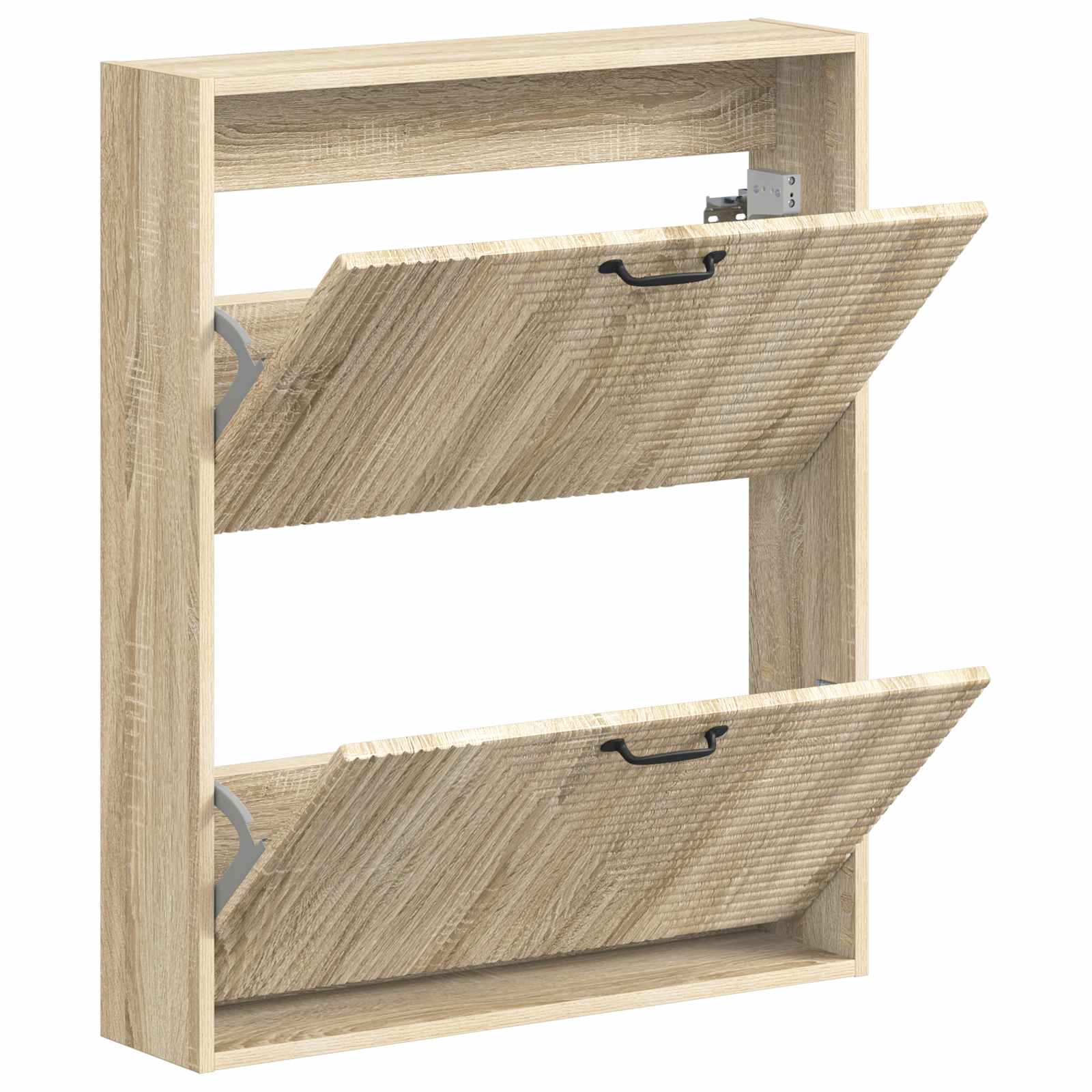 Wandgemonteerde Schoenkast HAARLEM 71 x 17 x 86 cm Bewerkt hout