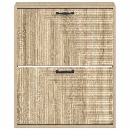 Wandgemonteerde Schoenkast HAARLEM 71 x 17 x 86 cm Bewerkt hout