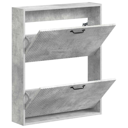 Wandgemonteerde Schoenkast HAARLEM 71 x 17 x 86 cm Bewerkt hout