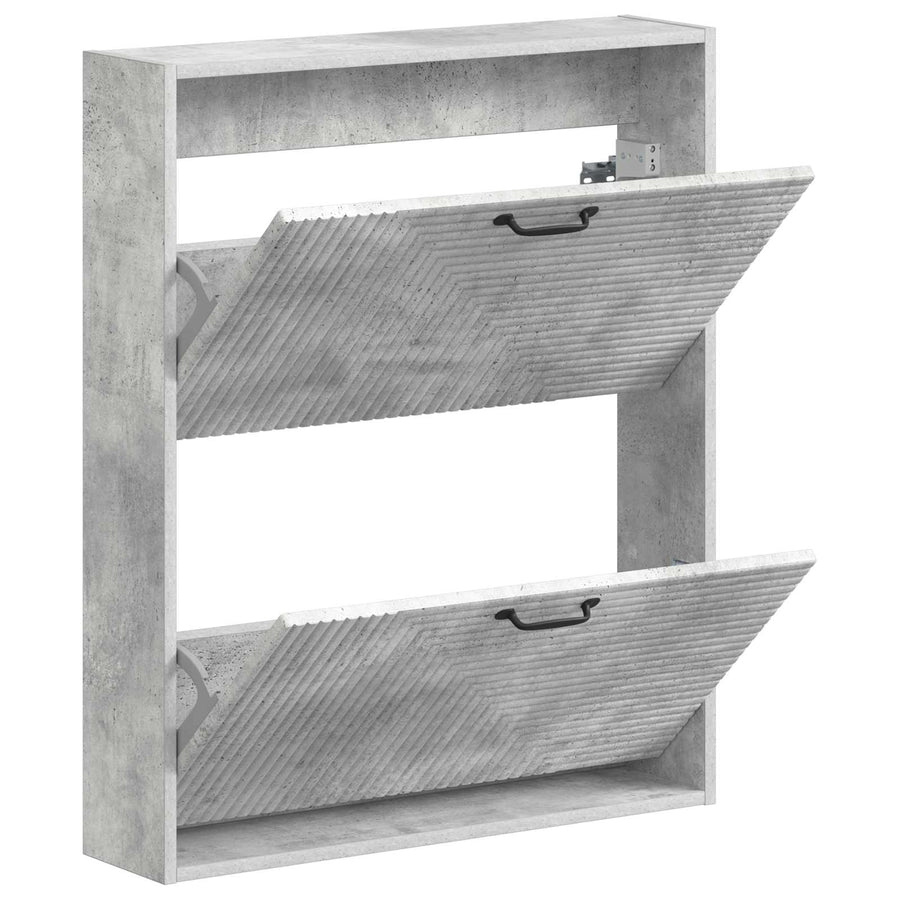 Wandgemonteerde Schoenkast HAARLEM 71 x 17 x 86 cm Bewerkt hout