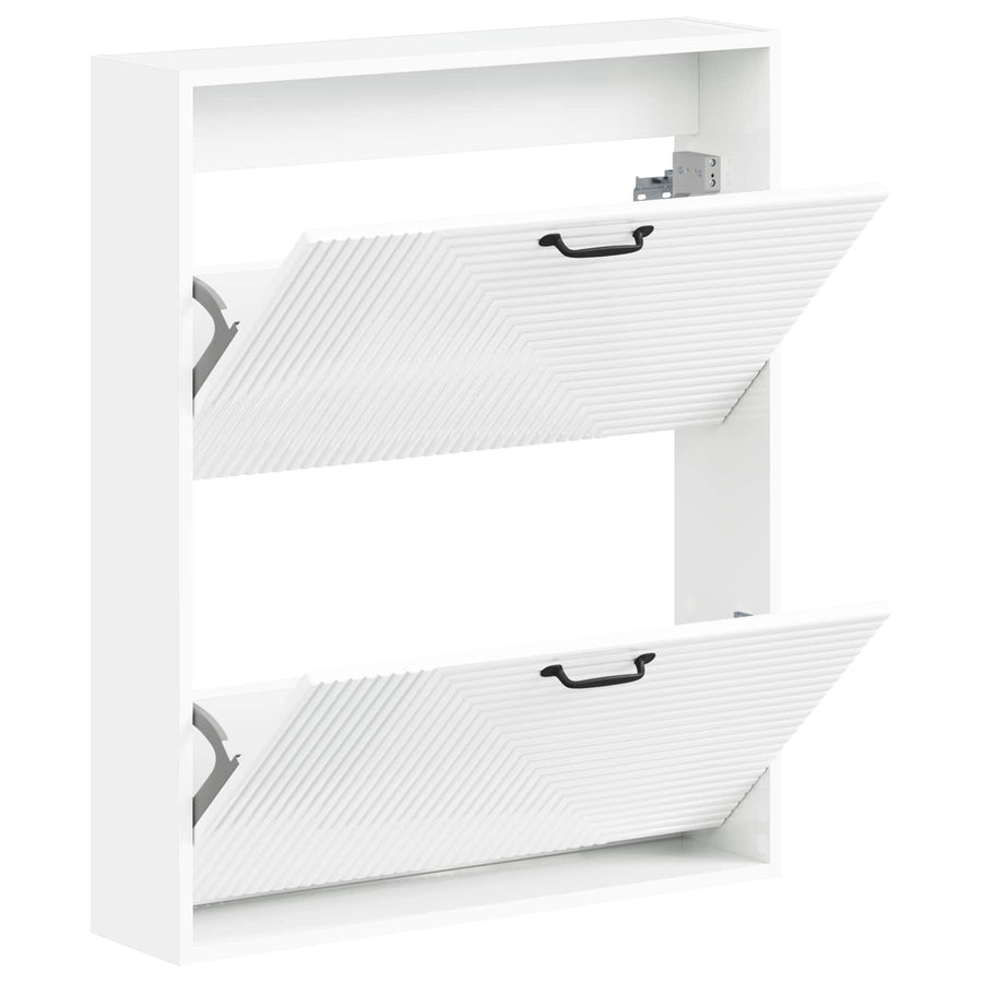 Wandgemonteerde Schoenkast HAARLEM 71 x 17 x 86 cm Bewerkt hout