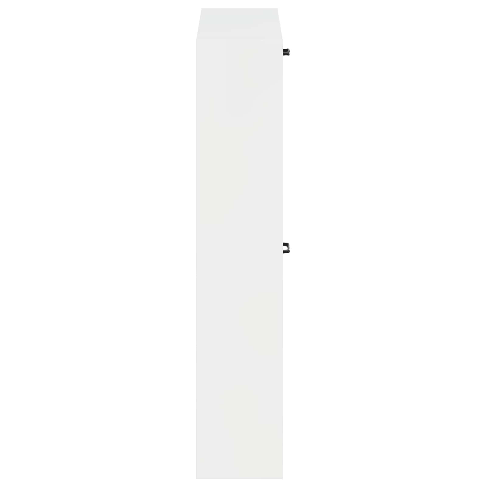 Wandgemonteerde Schoenkast HAARLEM 71 x 17 x 86 cm Bewerkt hout