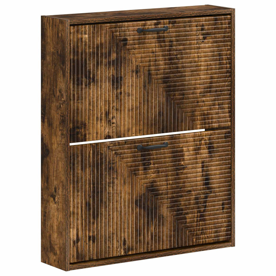 Wandgemonteerde Schoenkast HAARLEM 71 x 17 x 86 cm Bewerkt hout