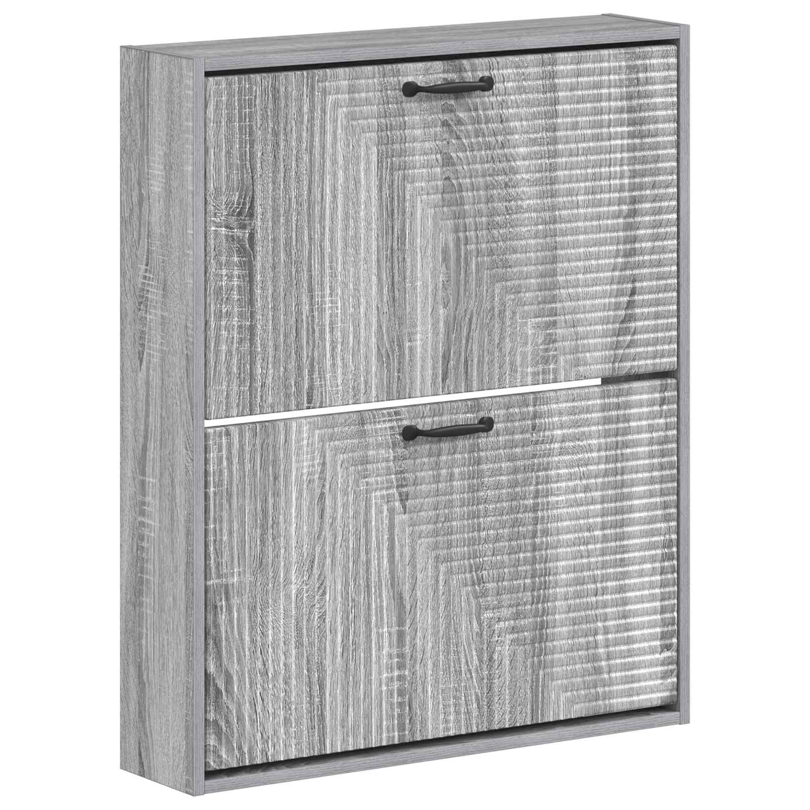 Wandgemonteerde Schoenkast HAARLEM 71 x 17 x 86 cm Bewerkt hout