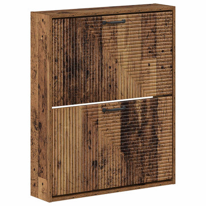 Wandgemonteerde Schoenkast HAARLEM 71 x 17 x 86 cm Bewerkt hout
