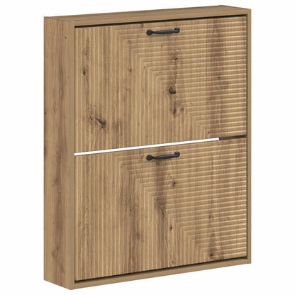 Wandgemonteerde Schoenkast HAARLEM 71 x 17 x 86 cm Bewerkt hout