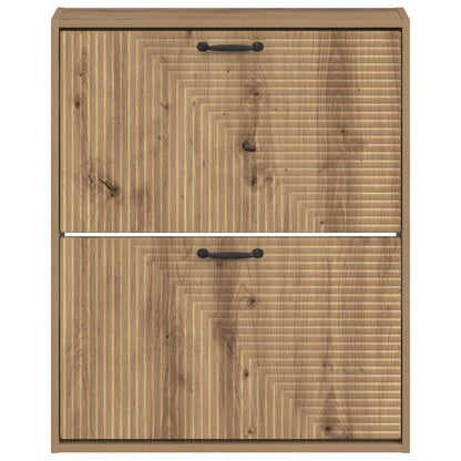 Wandgemonteerde Schoenkast HAARLEM 71 x 17 x 86 cm Bewerkt hout