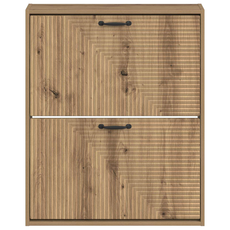 Wandgemonteerde Schoenkast HAARLEM 71 x 17 x 86 cm Bewerkt hout