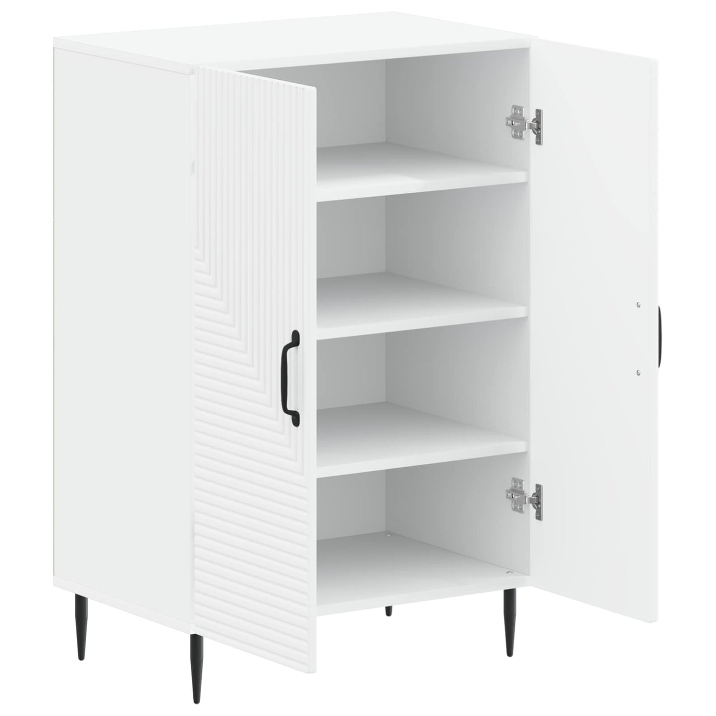 Schoenenkast HAARLEM 59,5 x 39,5 x 89,5 cm Bewerkt hout Wit
