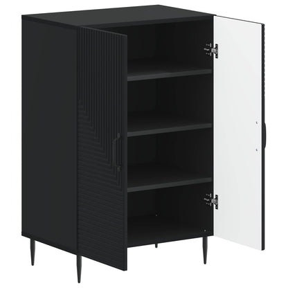 Schoenenkast HAARLEM 59,5 x 39,5 x 89,5 cm Bewerkt hout Zwart
