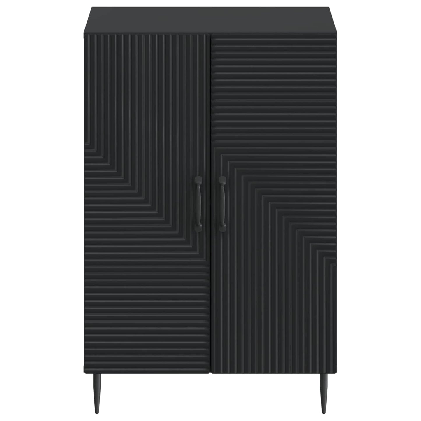 Schoenenkast HAARLEM 59,5 x 39,5 x 89,5 cm Bewerkt hout Zwart